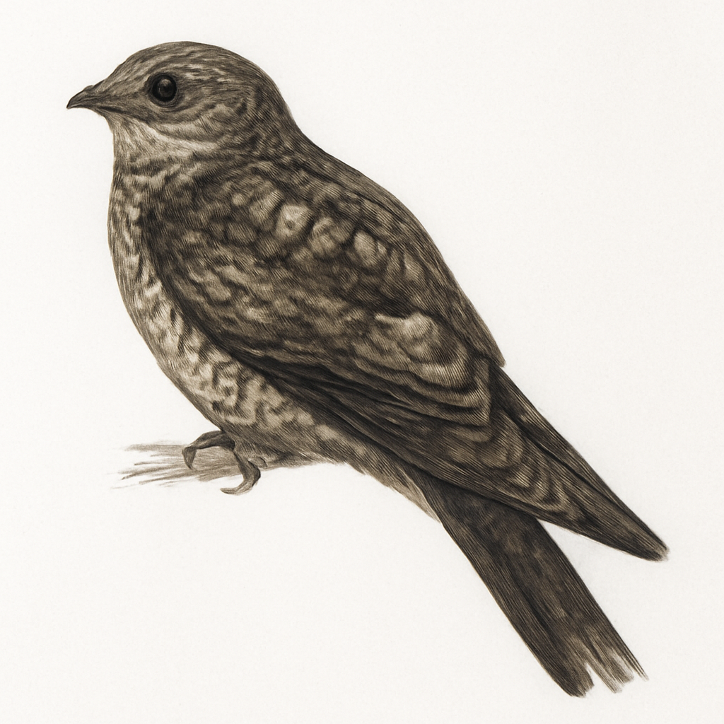 Illustrazione di Band-tailed Nighthawk