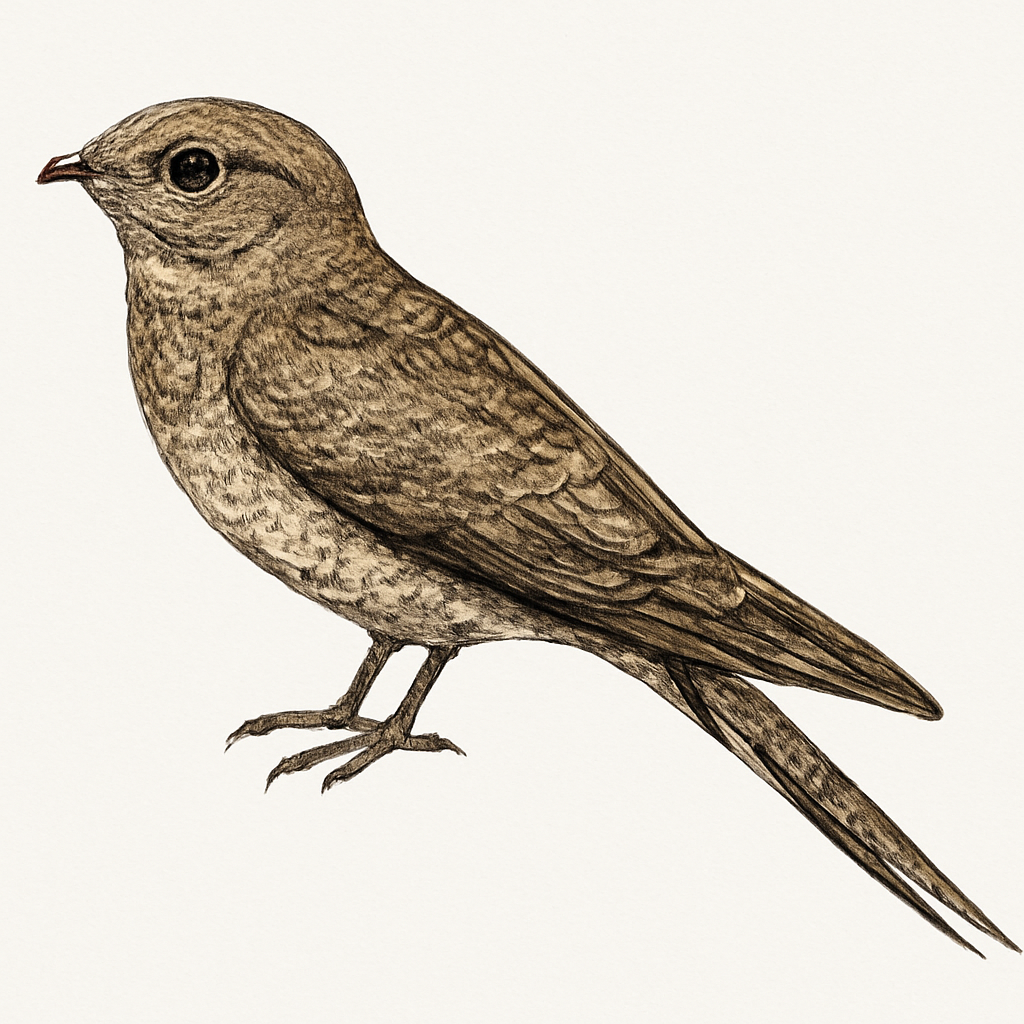 Illustrazione di Long-trained Nightjar