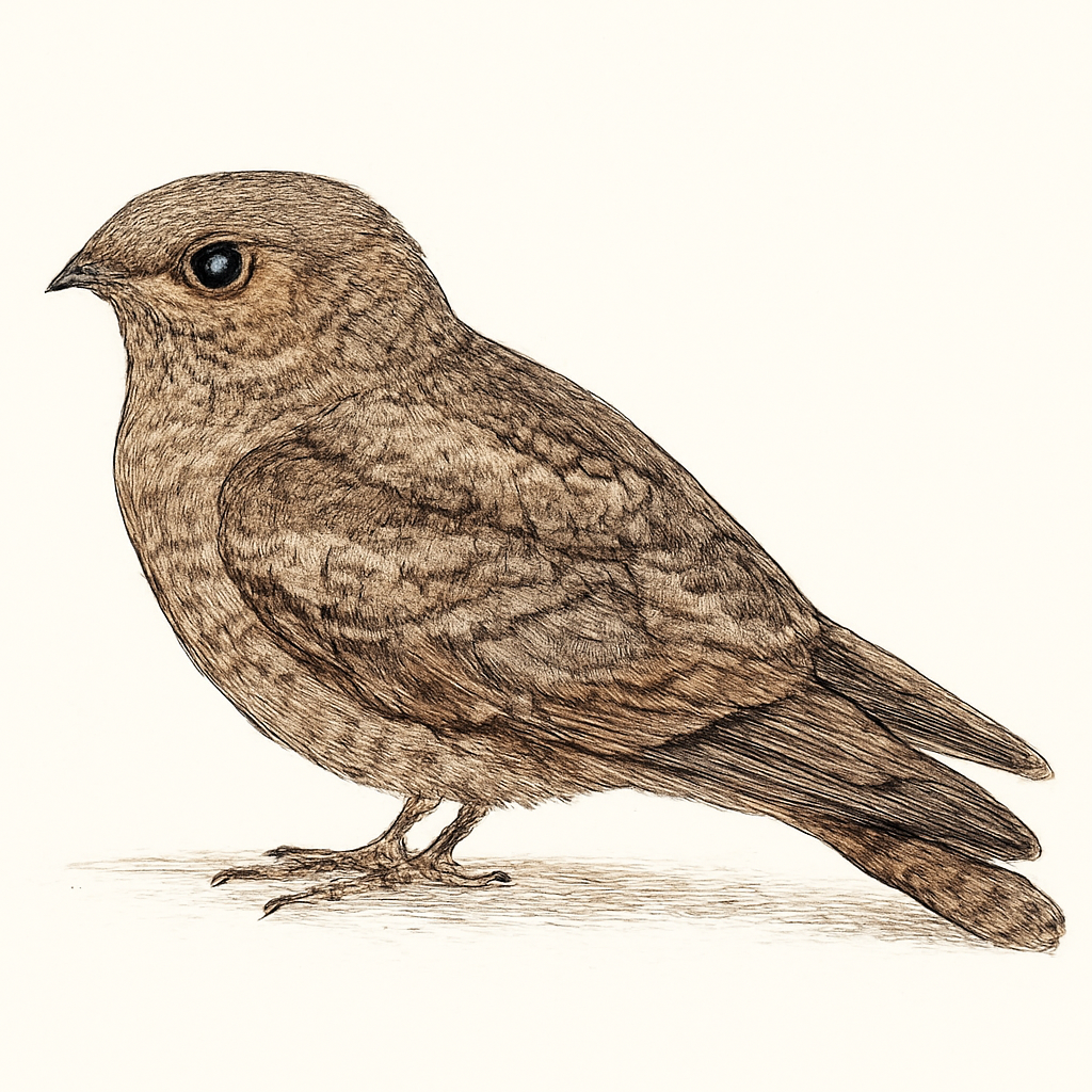 Illustrazione di Common Poorwill