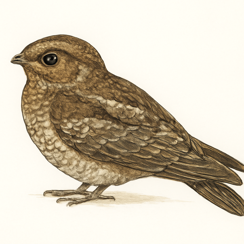 Illustration von Belizenachtschwalbe