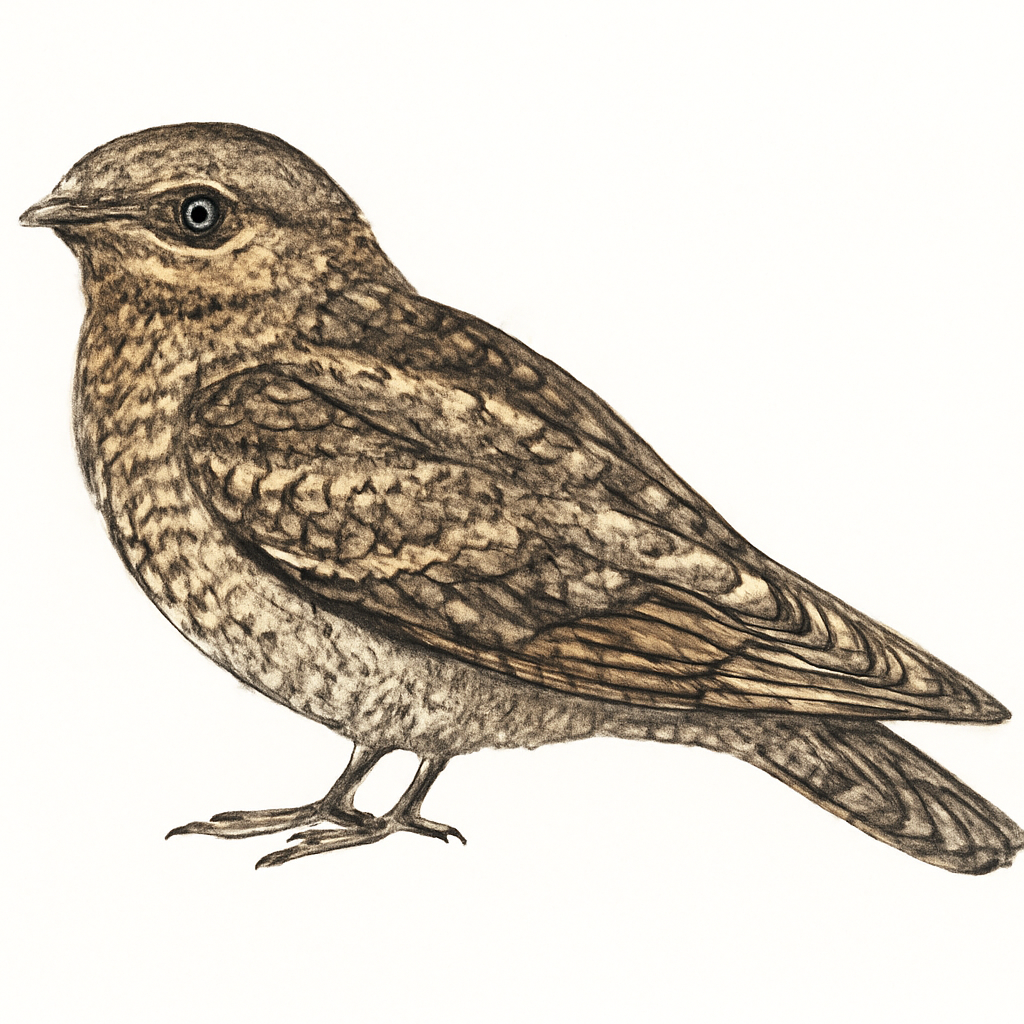Eurasian Nightjar illustration