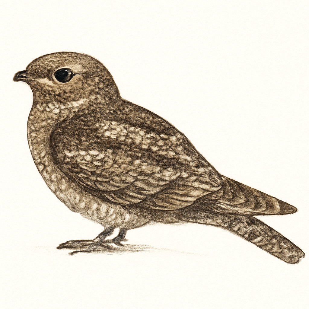 Illustrazione di Square-tailed Nightjar