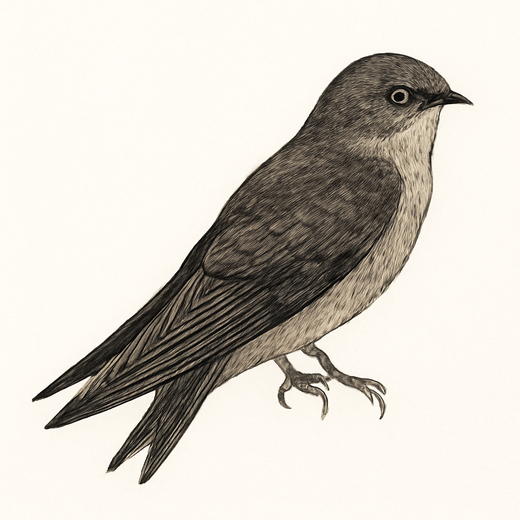 Illustration von Graubürzelsalangane