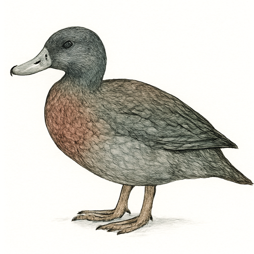 Illustration de Canard bleu