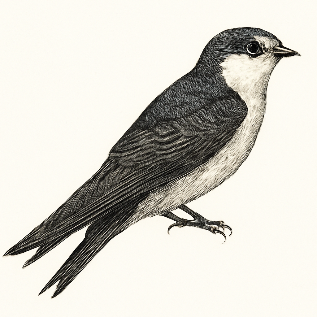 Illustrazione di White-throated Swift