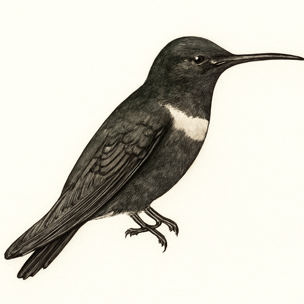 Illustration de Colibri demi-deuil