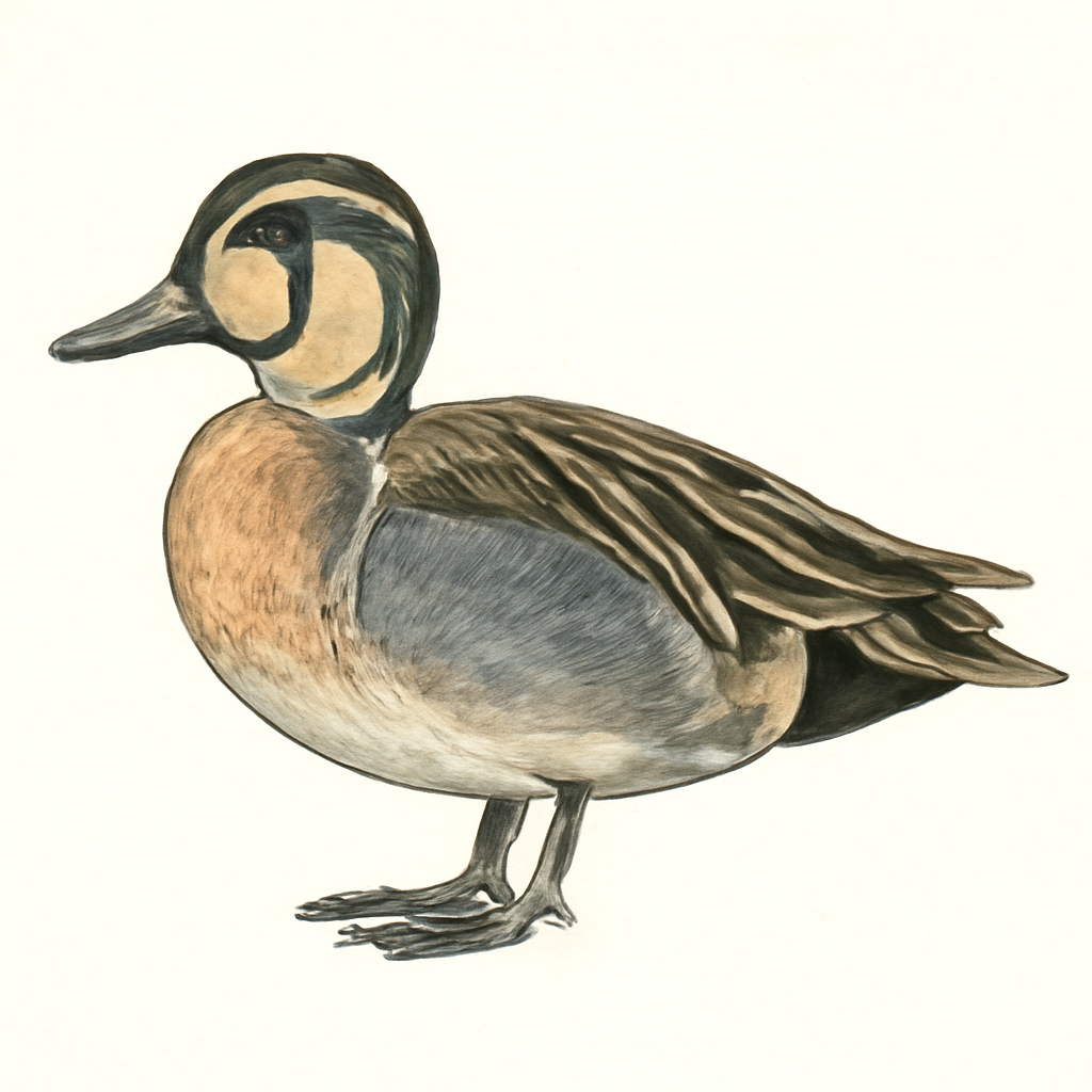 Baikal Teal illustration