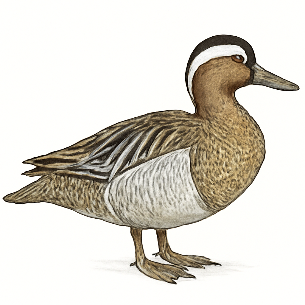 Garganey illustration