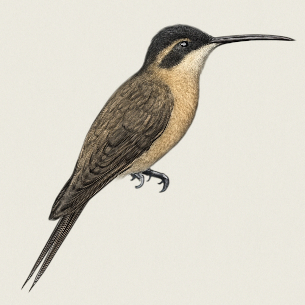 Sooty-capped Hermit illustration