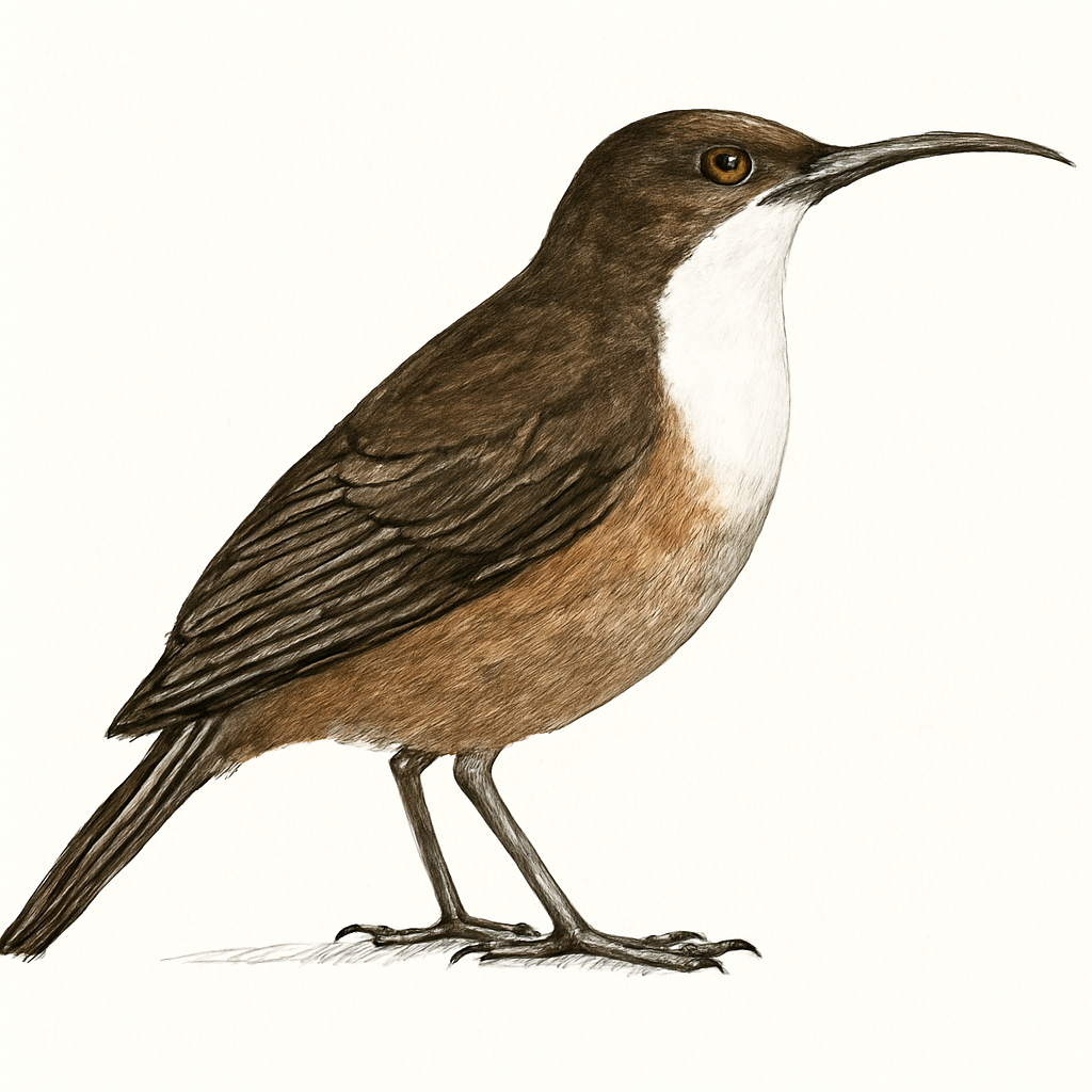 White-throated Daggerbill illustration