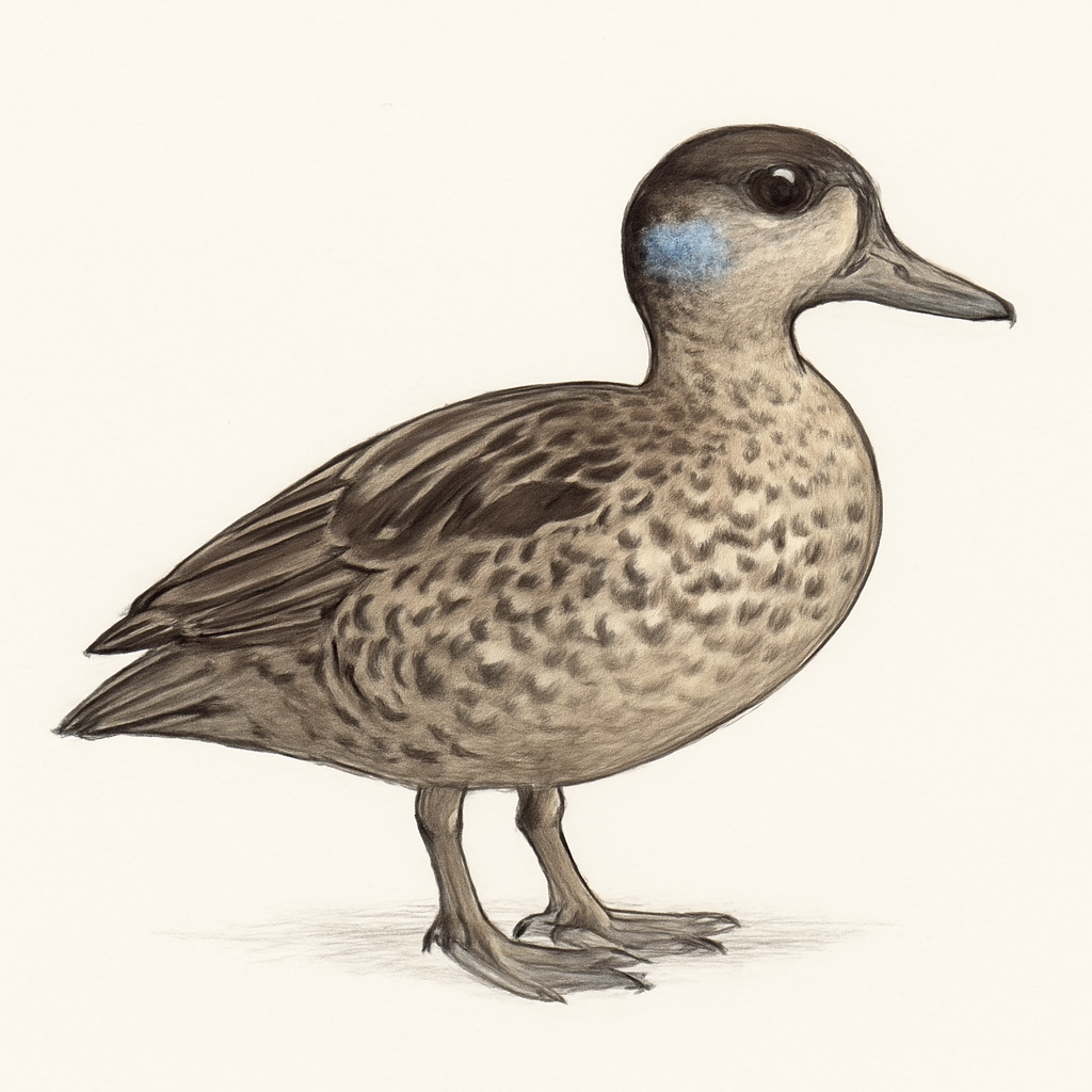 Illustration de Sarcelle de la puna