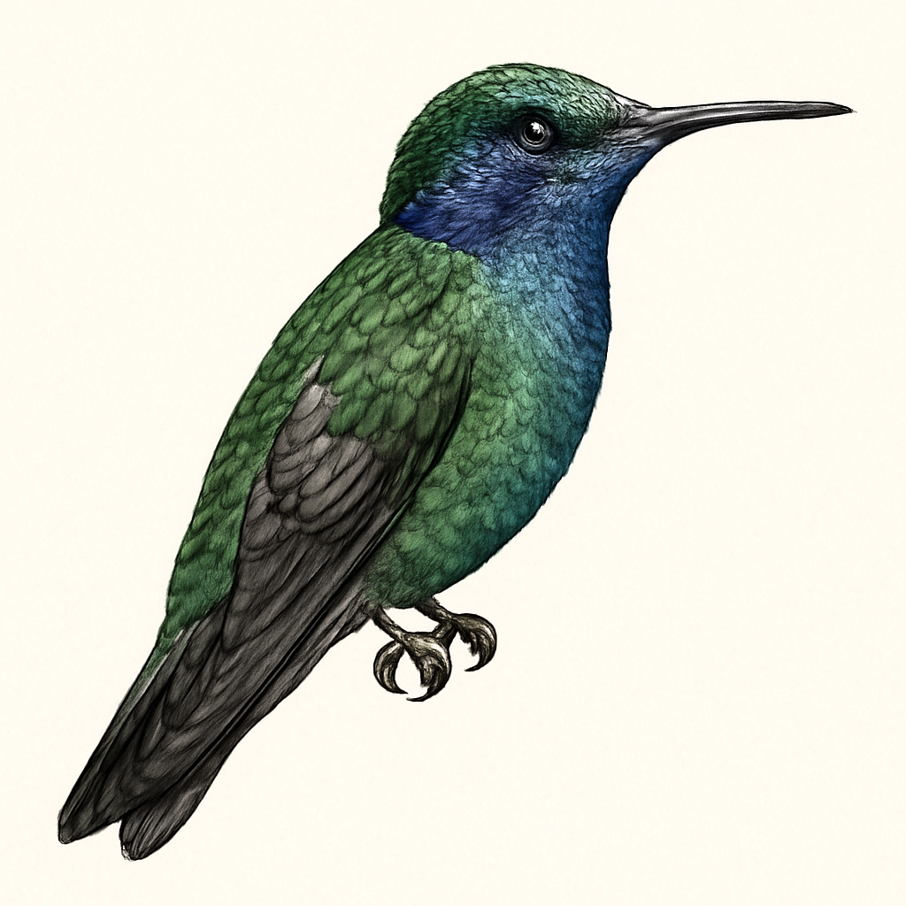 Mexican Violetear illustration