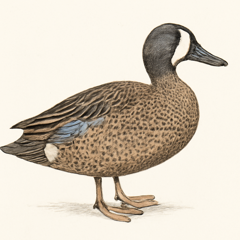 Blue-winged Teal illustration