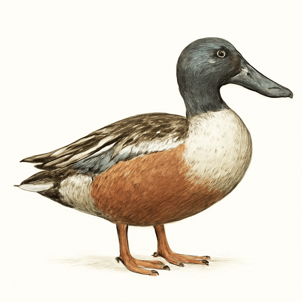 Northern Shoveler illustration