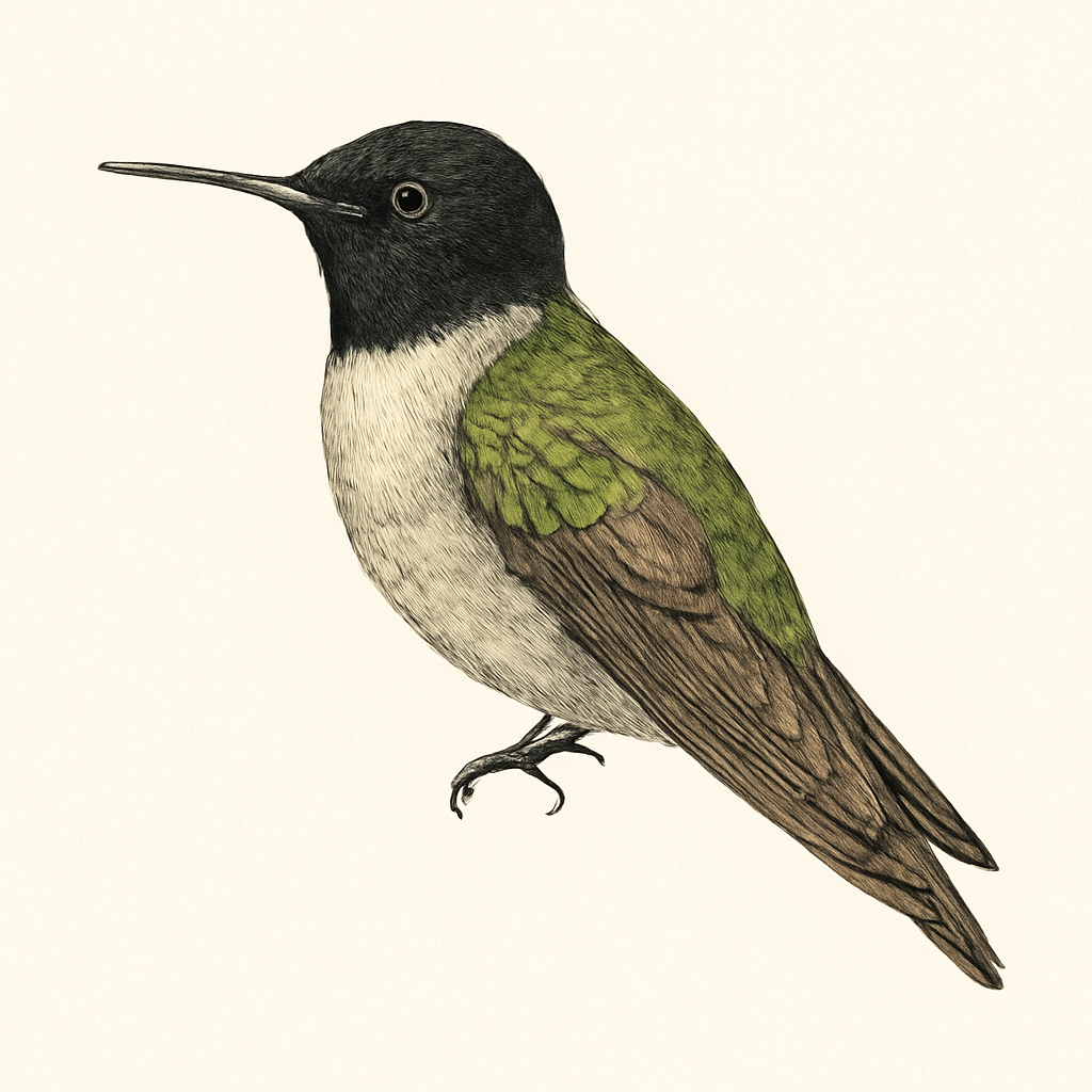 Black-hooded Sunbeam illustration