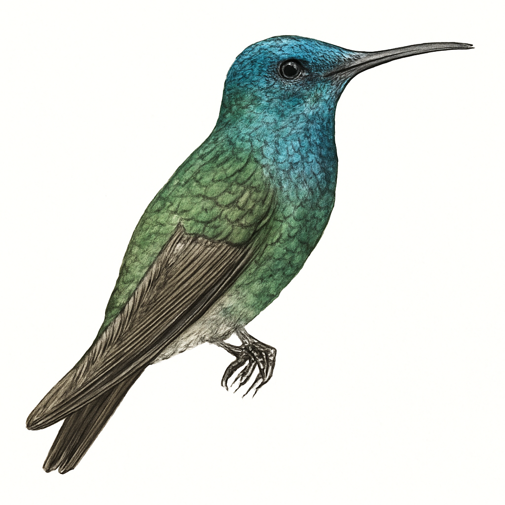 Illustrazione di Rivoli's Hummingbird