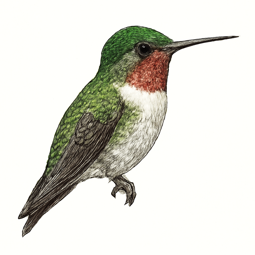 Ilustração de chilean woodstar