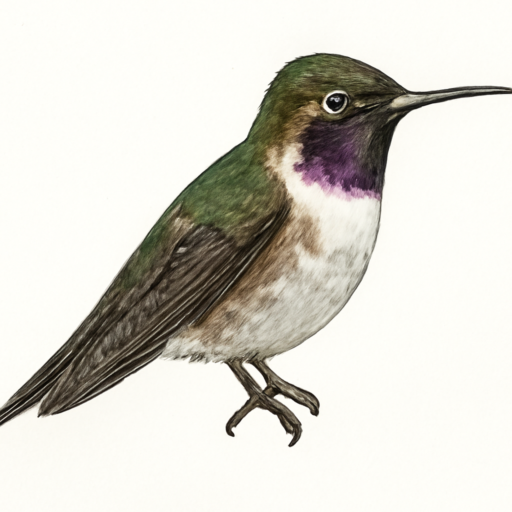 Ilustración de Colibrí de Mulsant