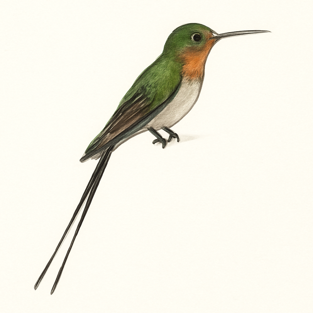 Illustrazione di Slender Sheartail
