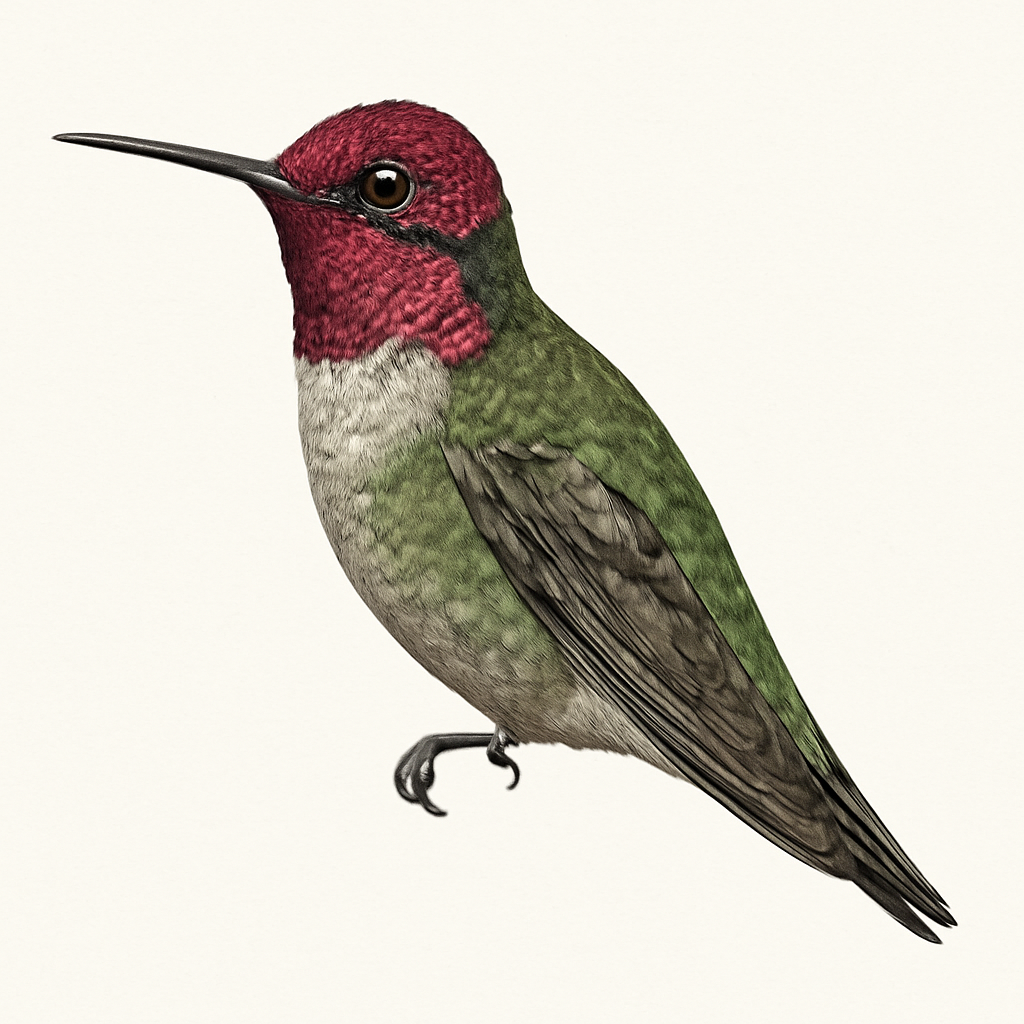 Ilustración de Colibrí de Anna