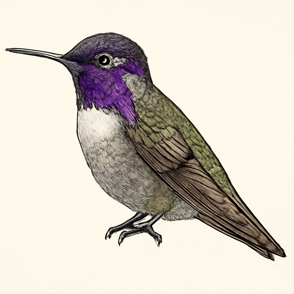 Illustration de Colibri de Costa