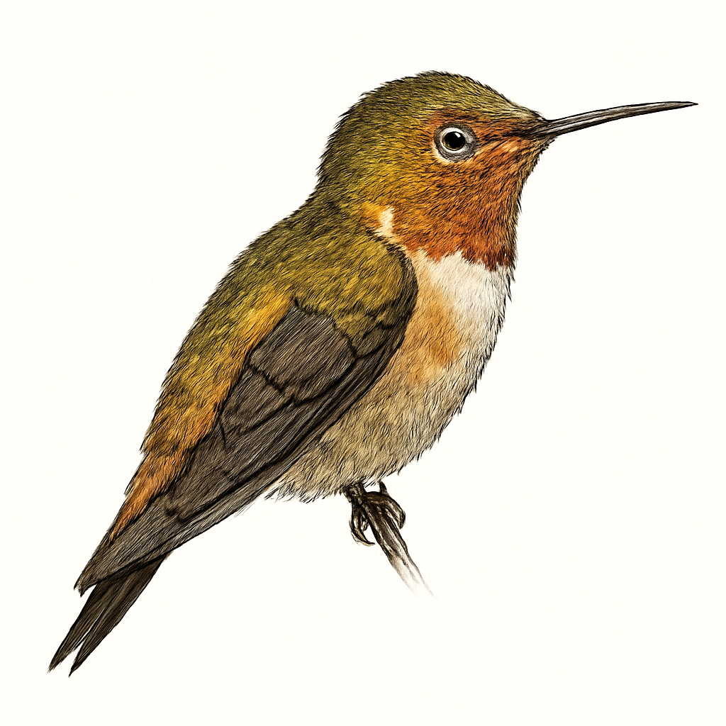Ilustración de Colibrí de Eloísa