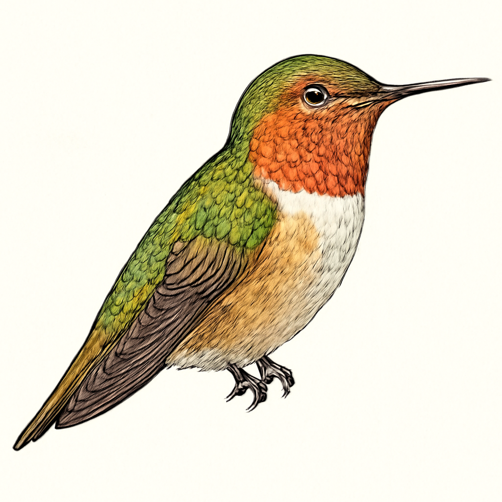 Illustration de Colibri scintillant
