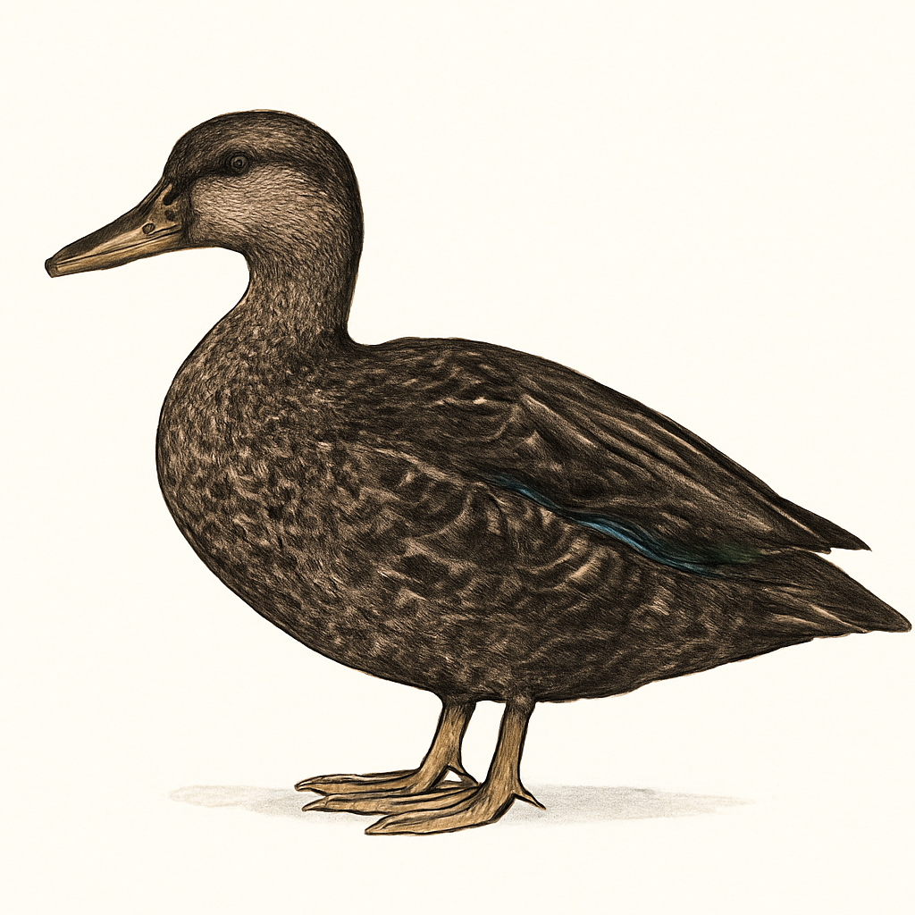 American Black Duck illustration