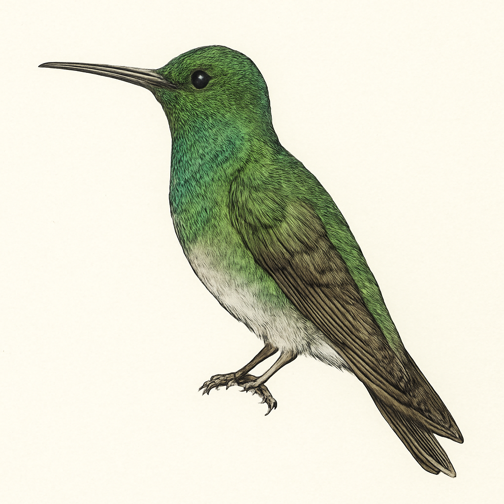 Ilustración de Colibrí de Buffon