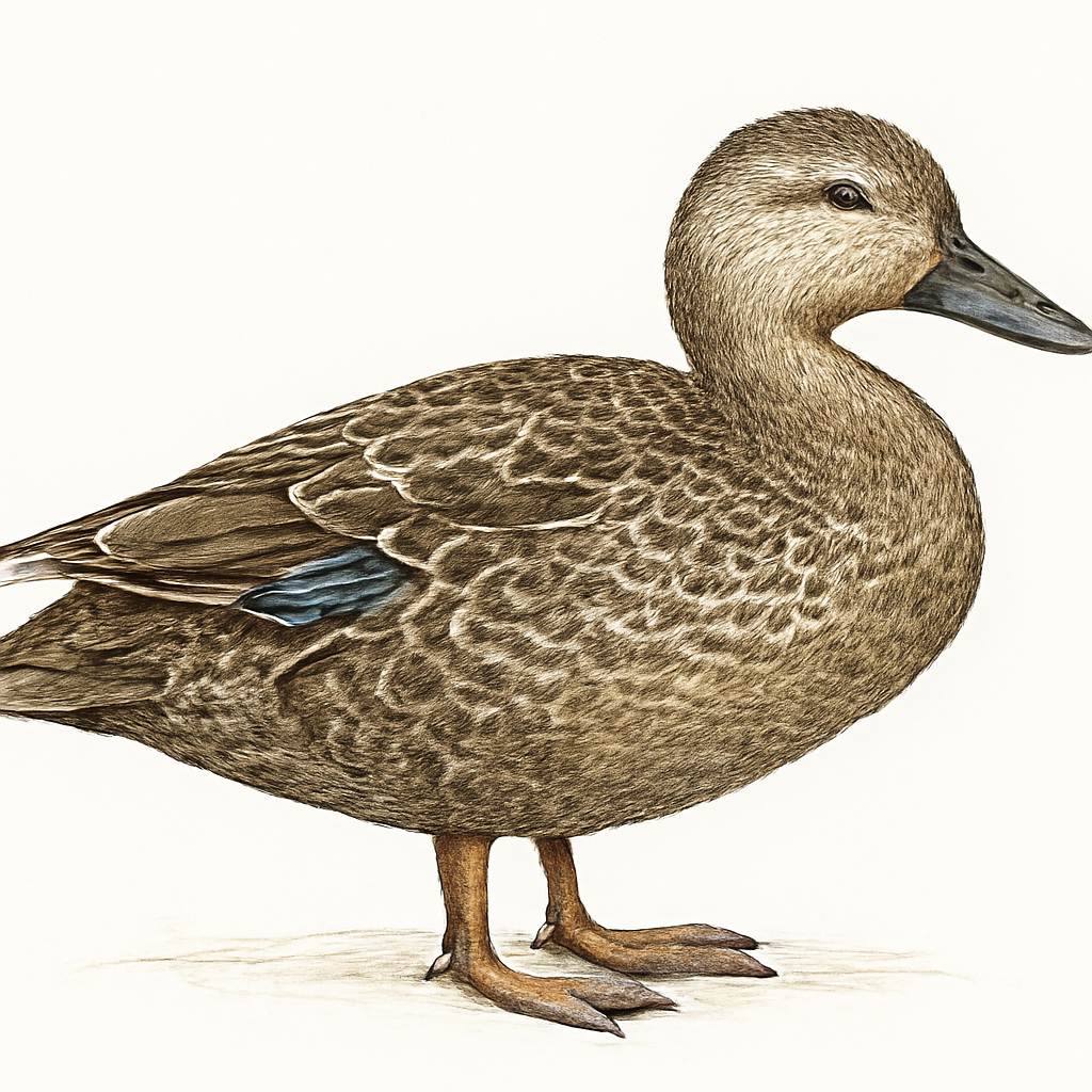Ilustração de mottled duck