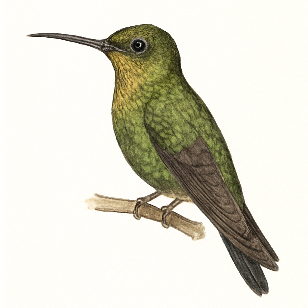 Illustratie van Roodwangkolibrie