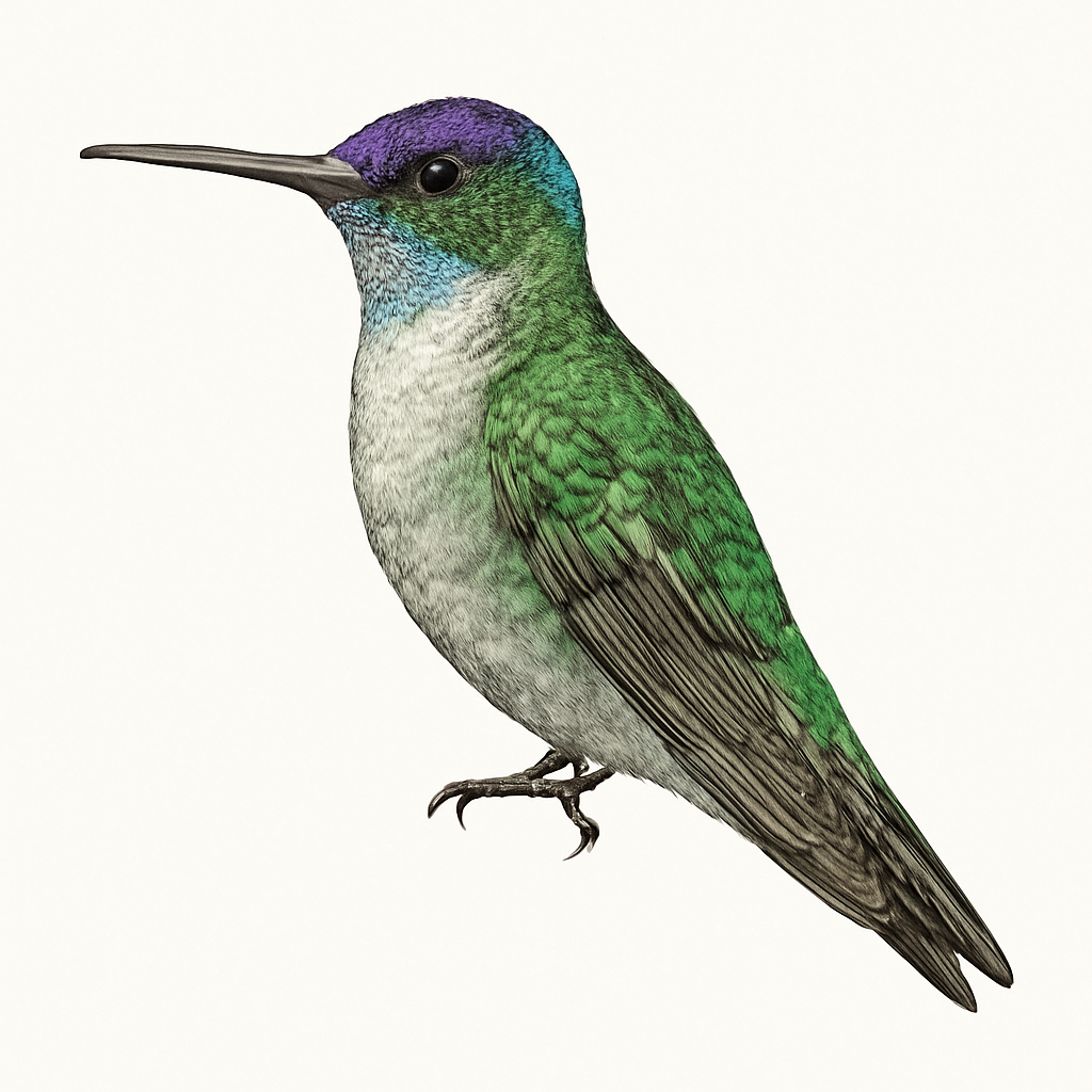Illustrazione di Violet-crowned Hummingbird