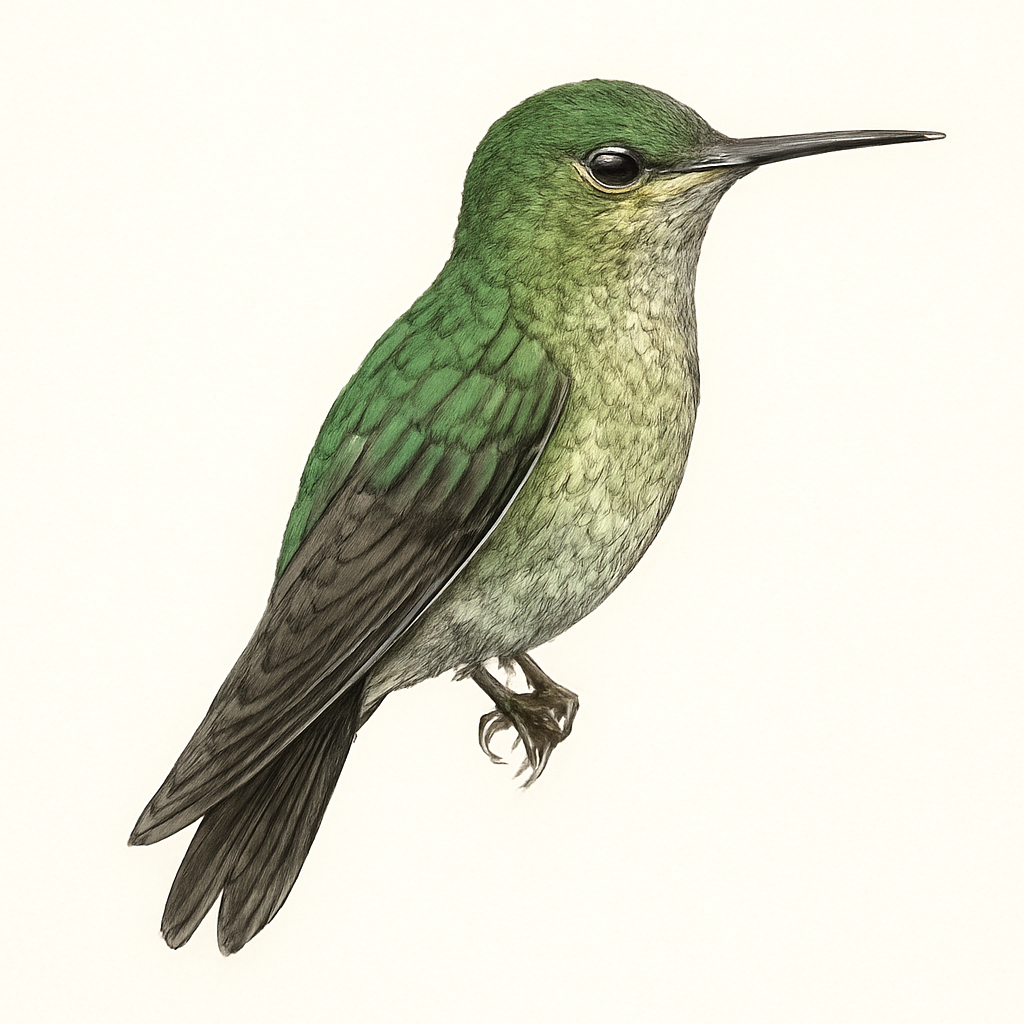 Illustrazione di Berylline Hummingbird