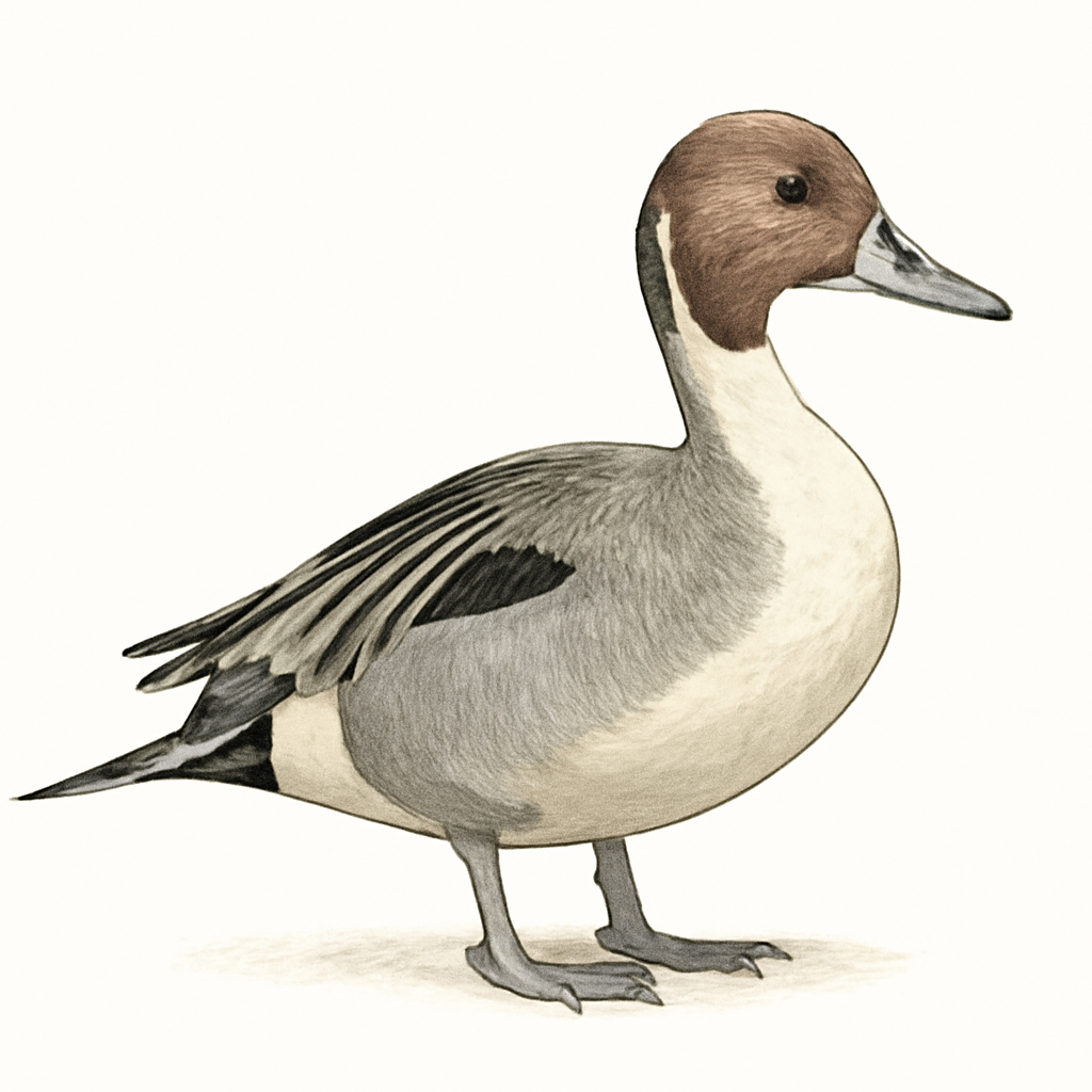 Northern Pintail illustration