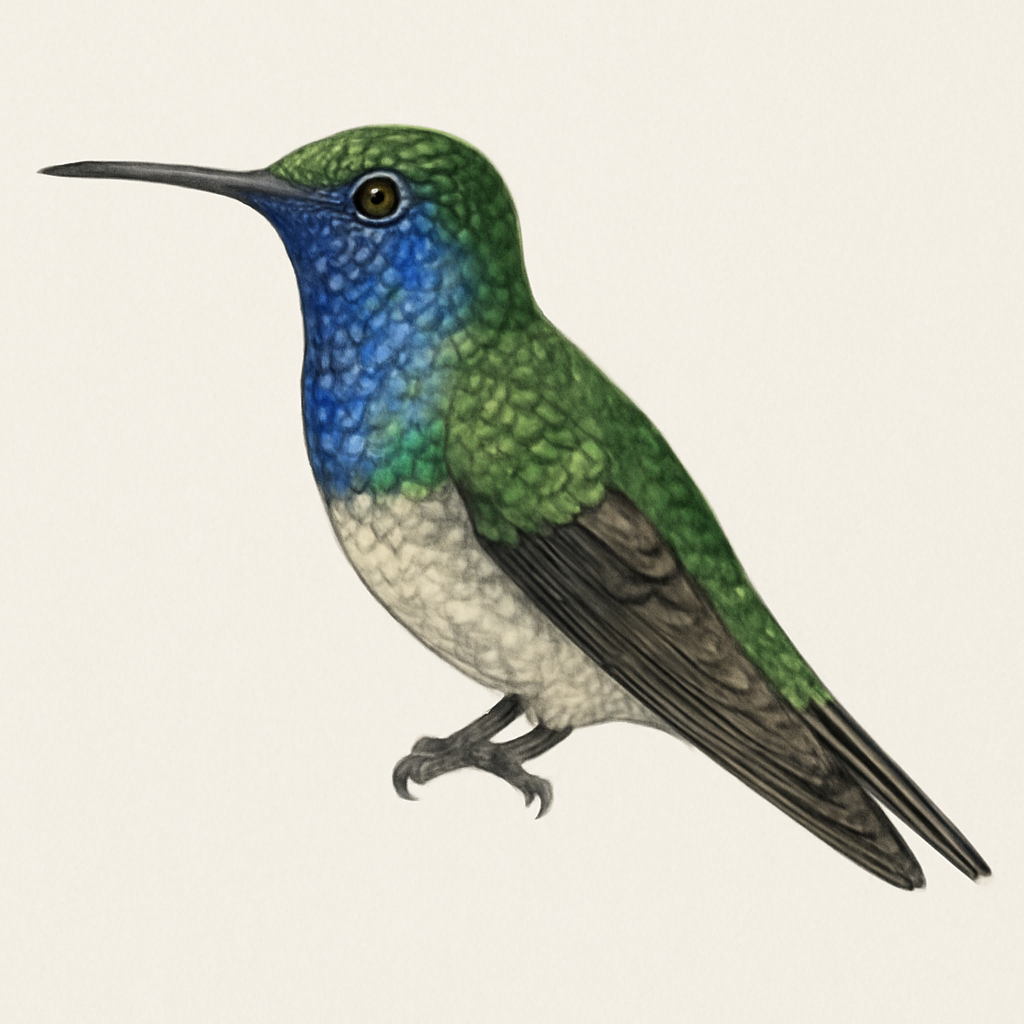Illustrazione di Sapphire-spangled Emerald