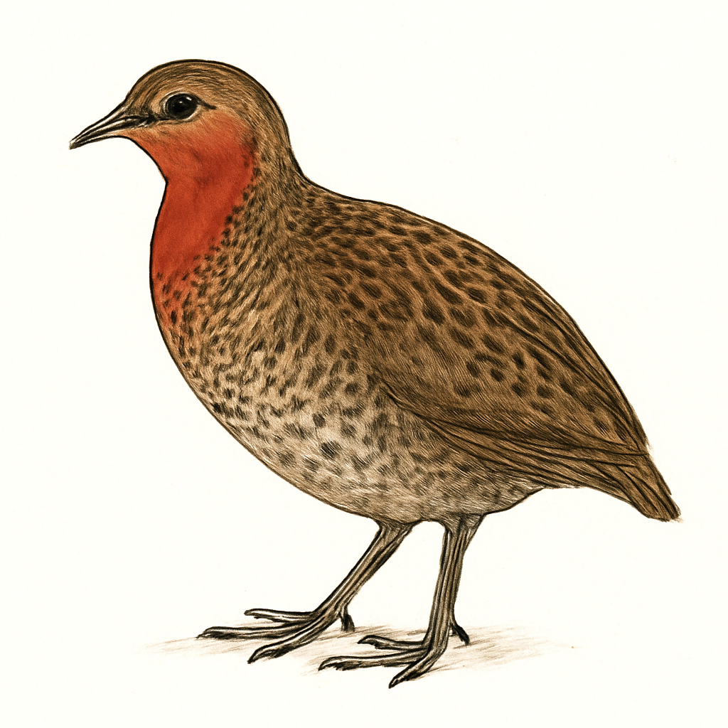 Illustration von Rotbrustralle