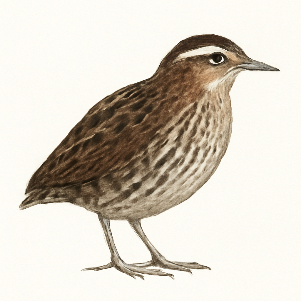 Illustration von Strichelbrustralle