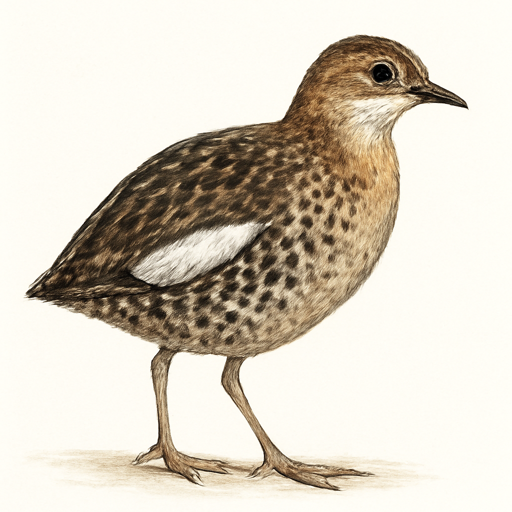 Ilustração de white-winged flufftail