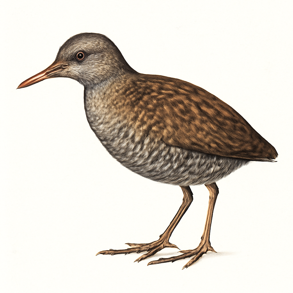 Slender-billed Flufftail illustration
