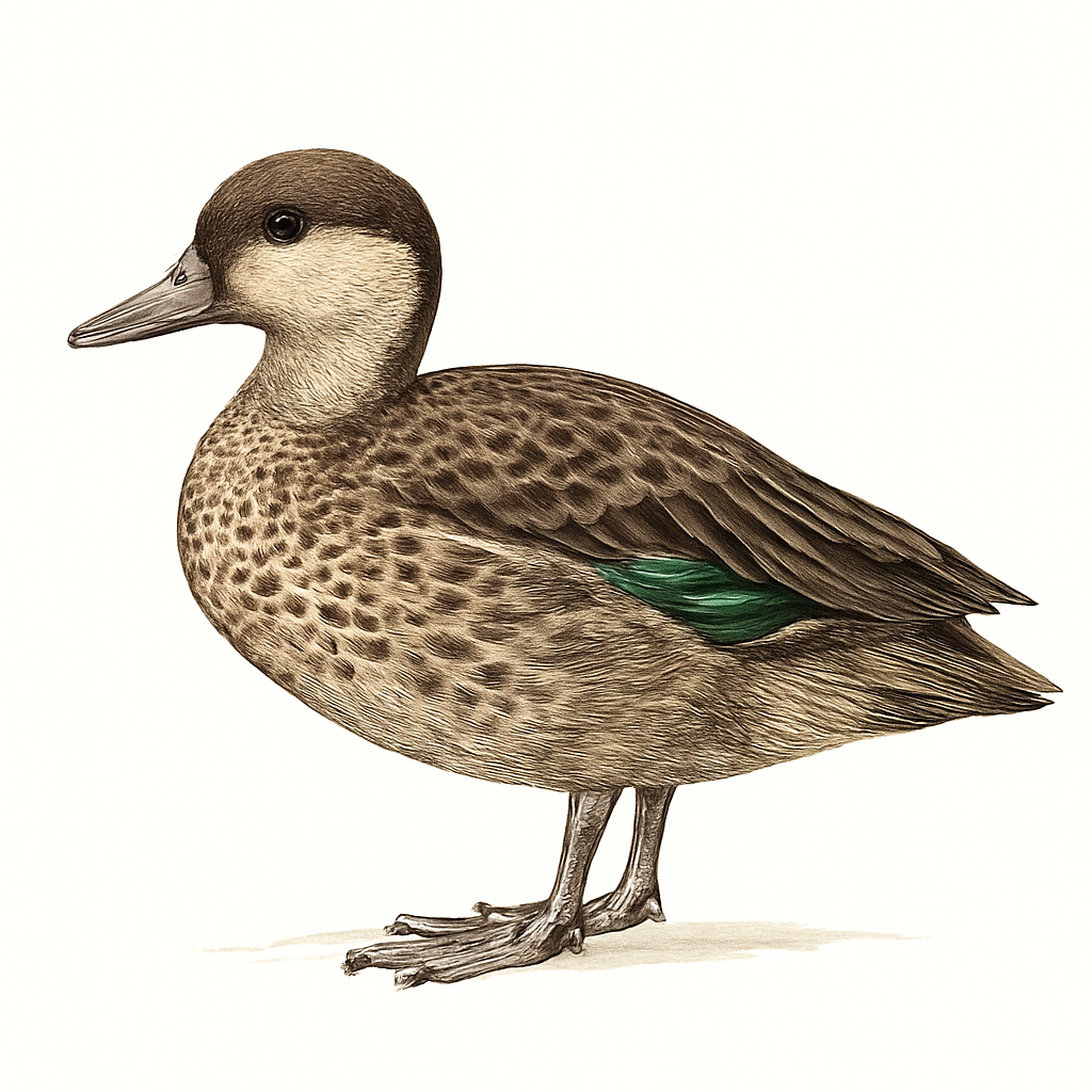Andean Teal illustration