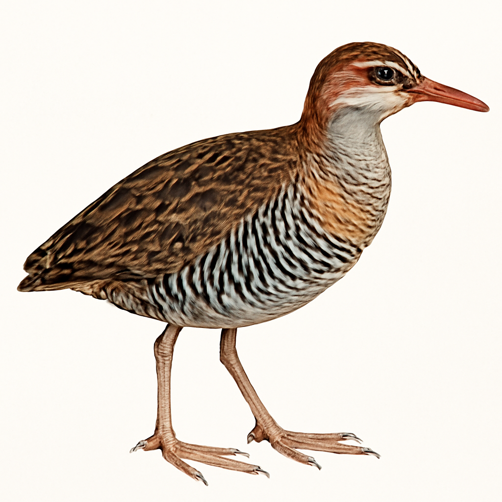 Illustration von Bindenralle
