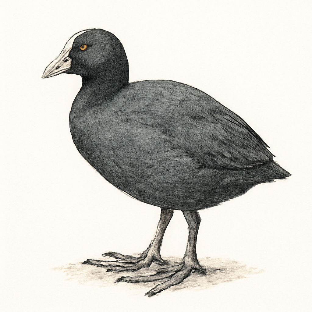 Eurasian Coot illustration