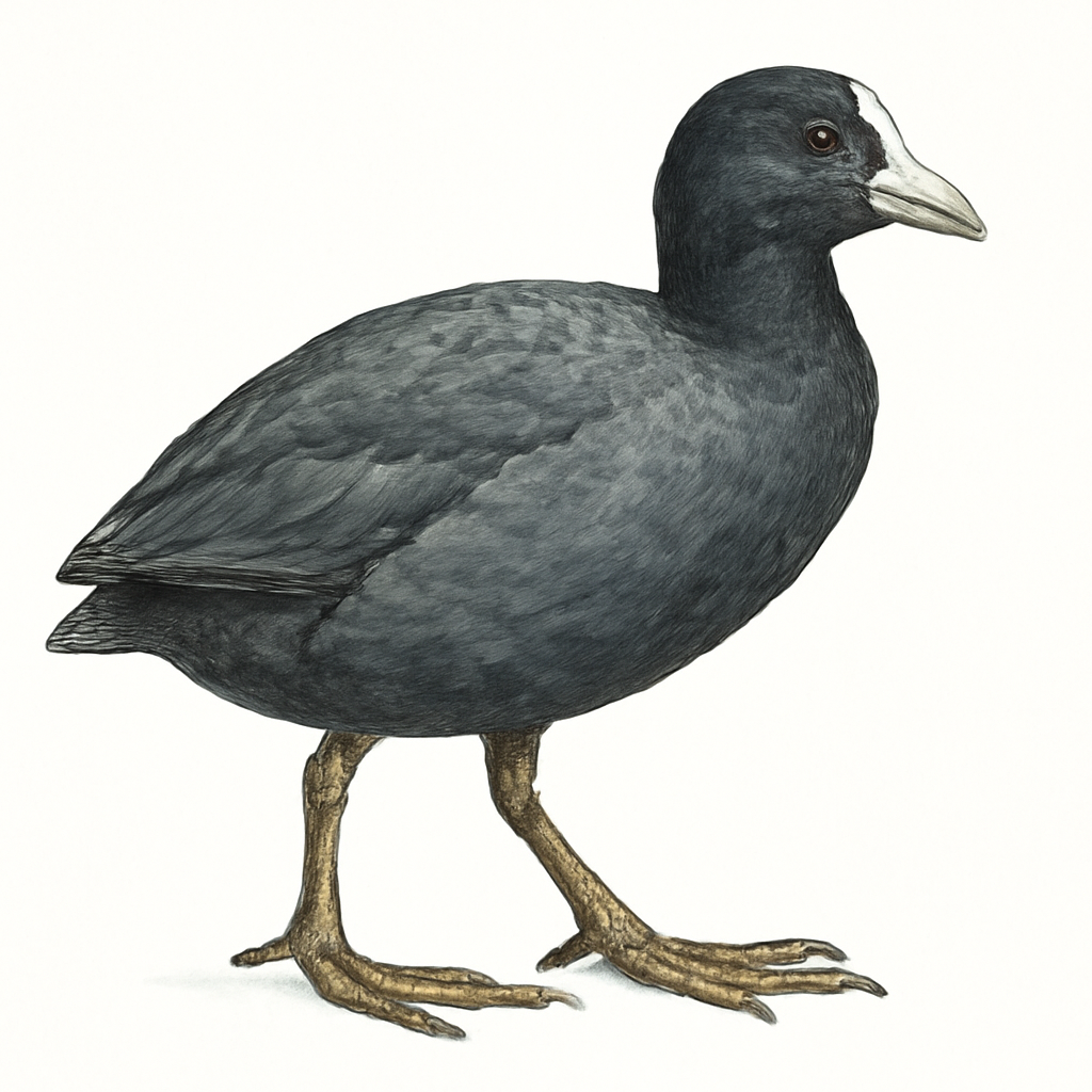 Ilustración de Focha Andina