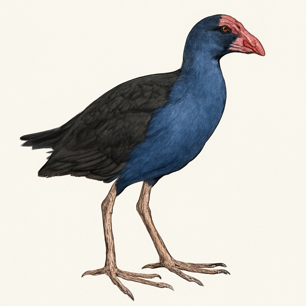 Illustratie van Oosterse purperkoet