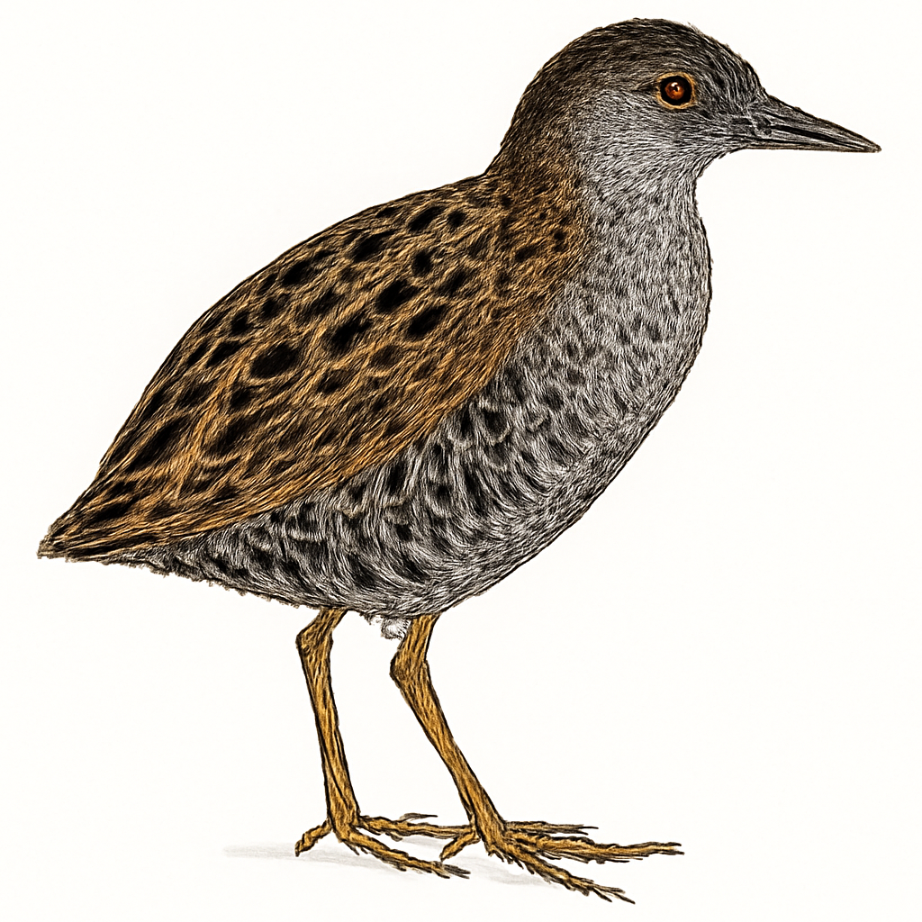 Ocellated Crake illustration