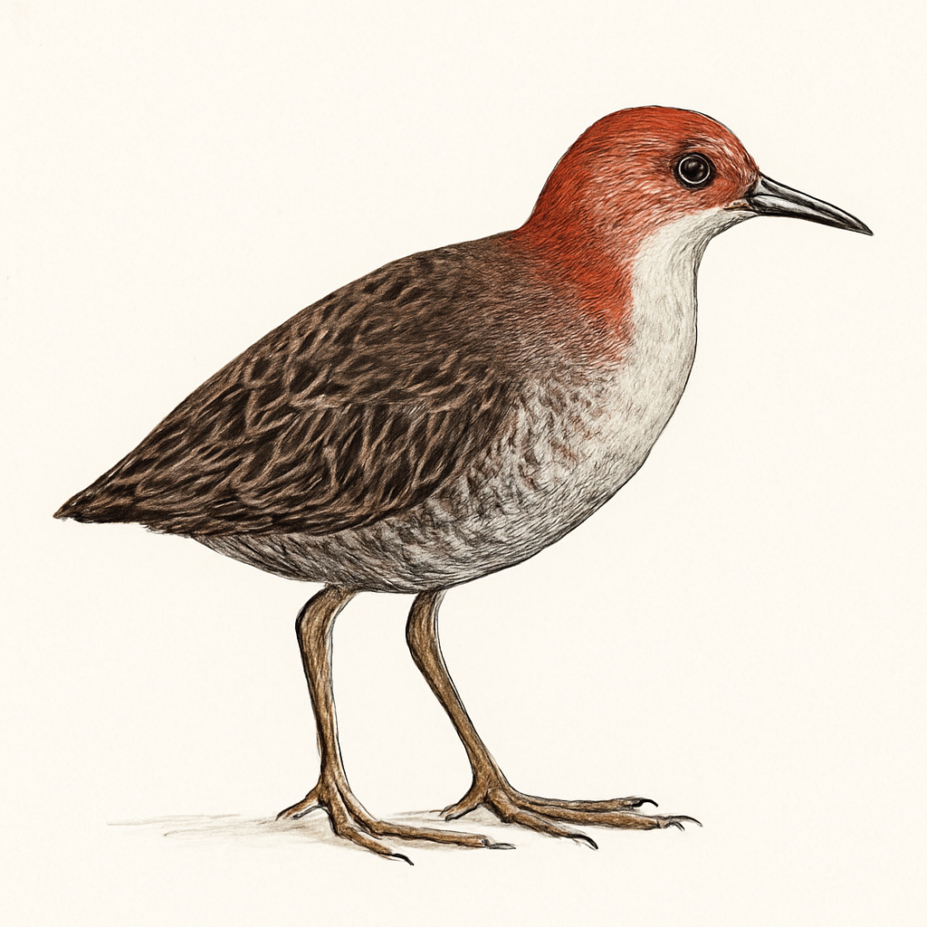 Illustrazione di Chestnut-headed Crake