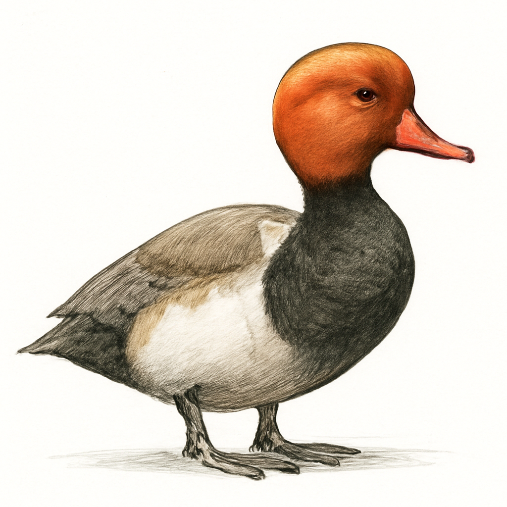 Red-crested Pochard illustration