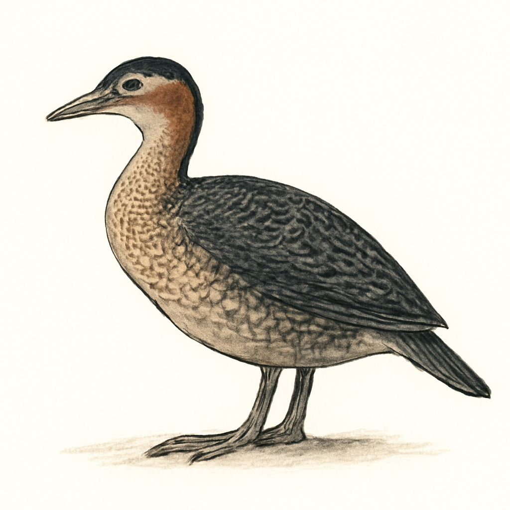 African Finfoot illustration