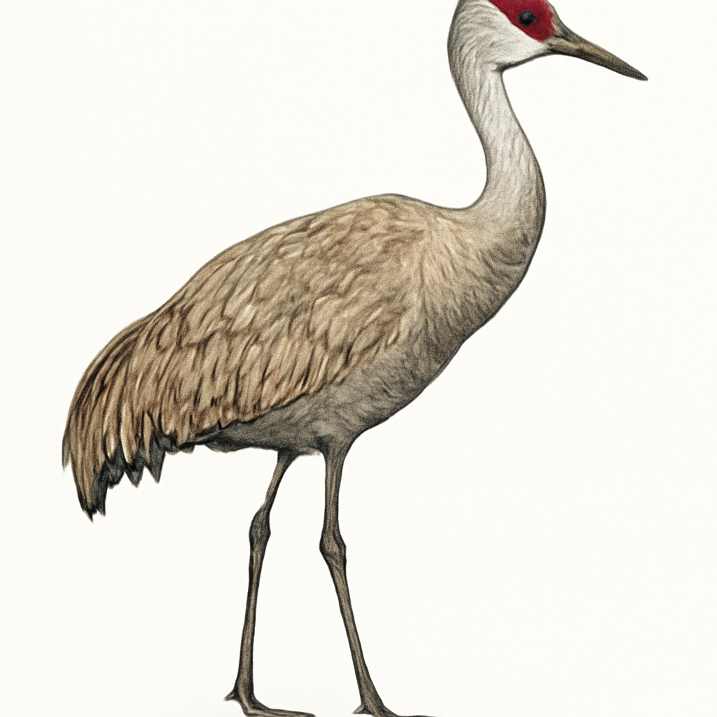 Sandhill Crane illustration