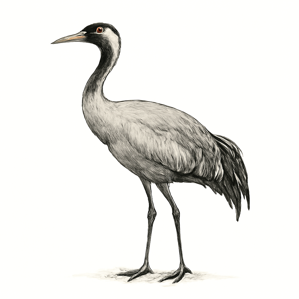 Common Crane illustration